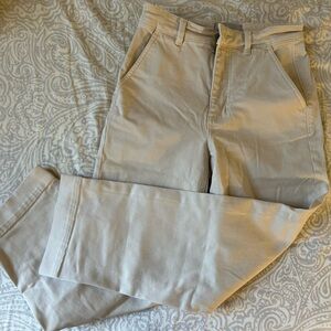 Everlane the straight leg crop in Sandstone